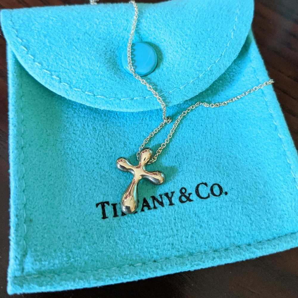 Tiffany & Co. Elsa Peretti Cross Pendant Necklace